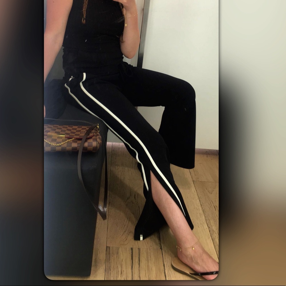 BarIII Black Slit Pants